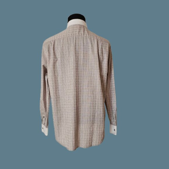 TASSO ELBA TAILORED FIT MEN LONG SLEEVE DRESS SHIRT - SIZE LARGE - Picture 5 of 7